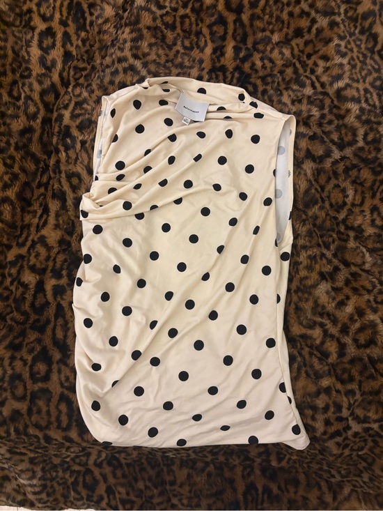 Reformation Tops - Reformation Cream Polka Dot Marlo Knit Top